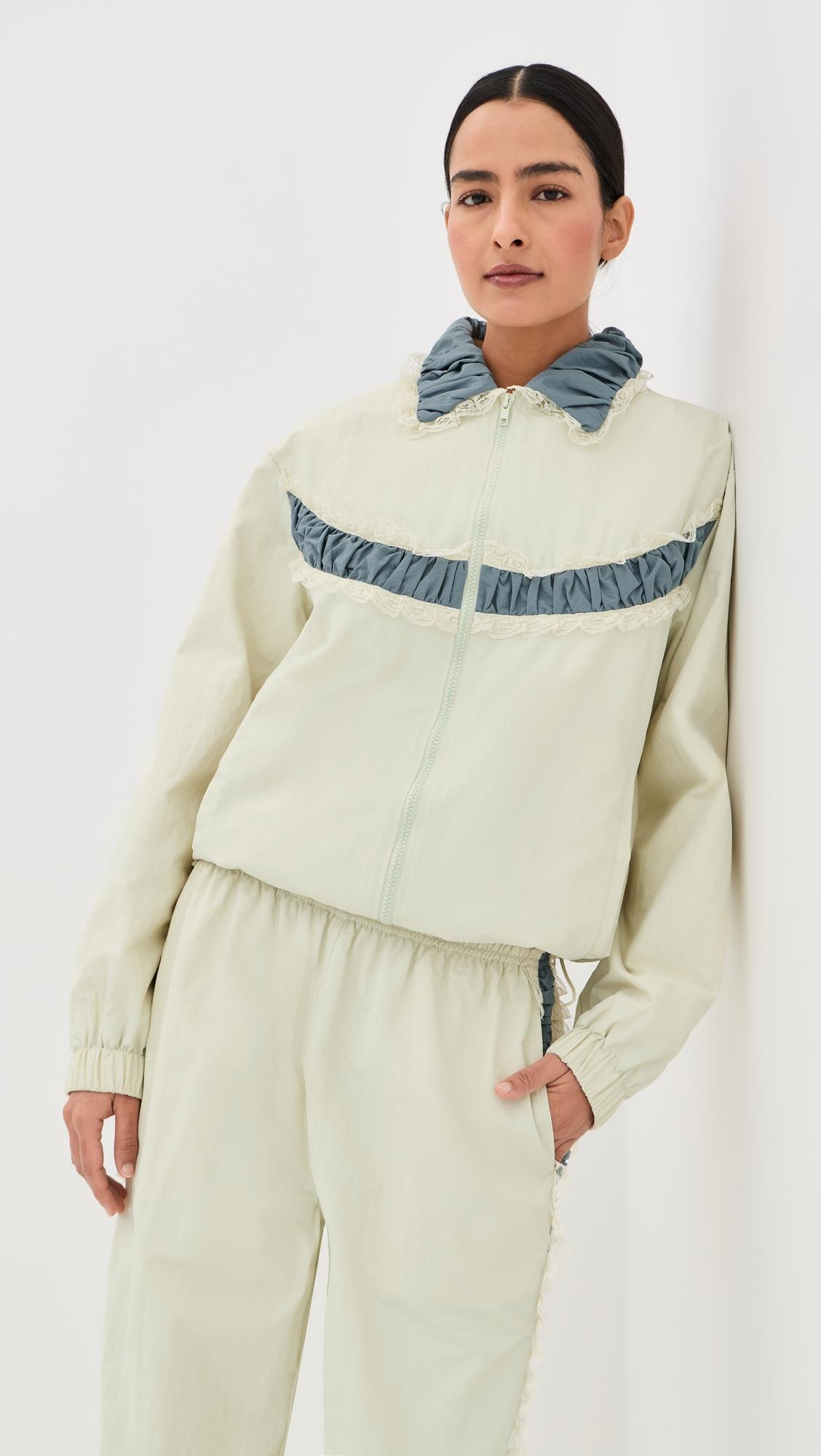 Kennedy Ruched Stripe Track Jacket by TANNER FLETCHER
