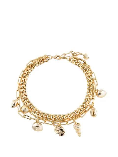 multi-layer shell necklace by TANNUM