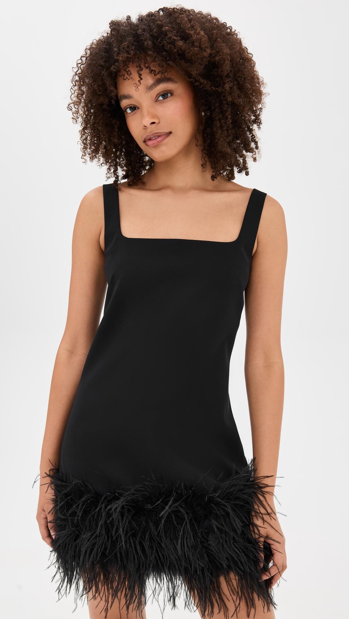 Barton Feather Dress by TANYA TAYLOR
