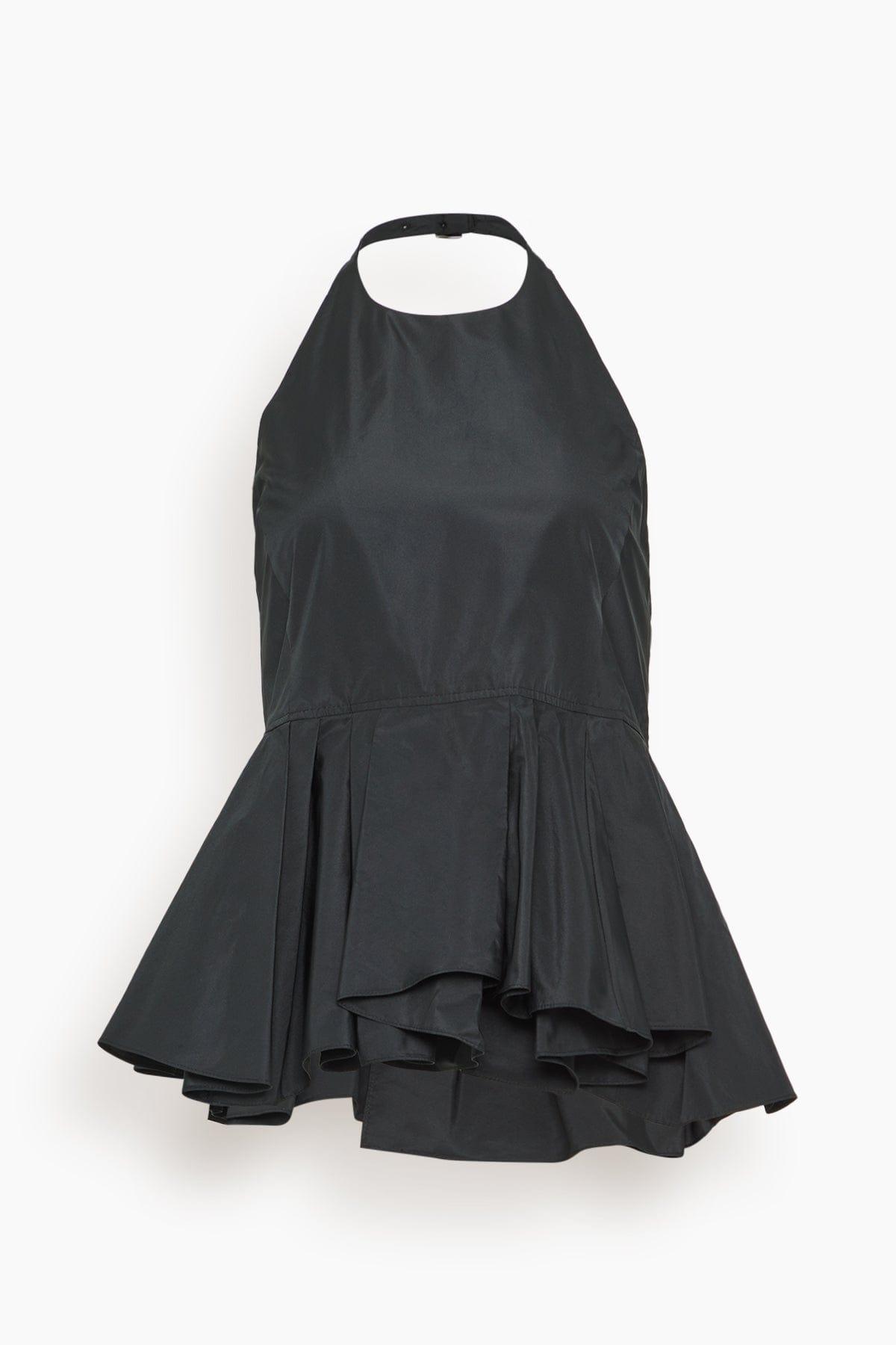 Celeste Top in Black by TANYA TAYLOR