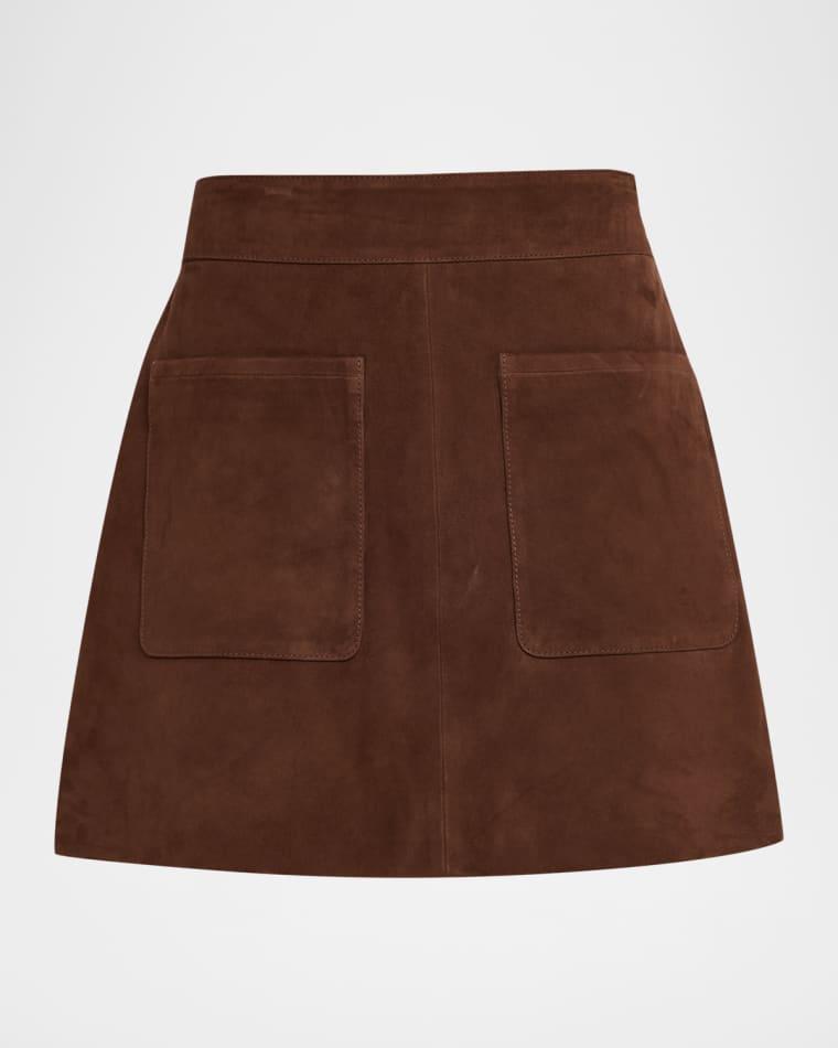 Fran Suede Mini Skirt by TANYA TAYLOR