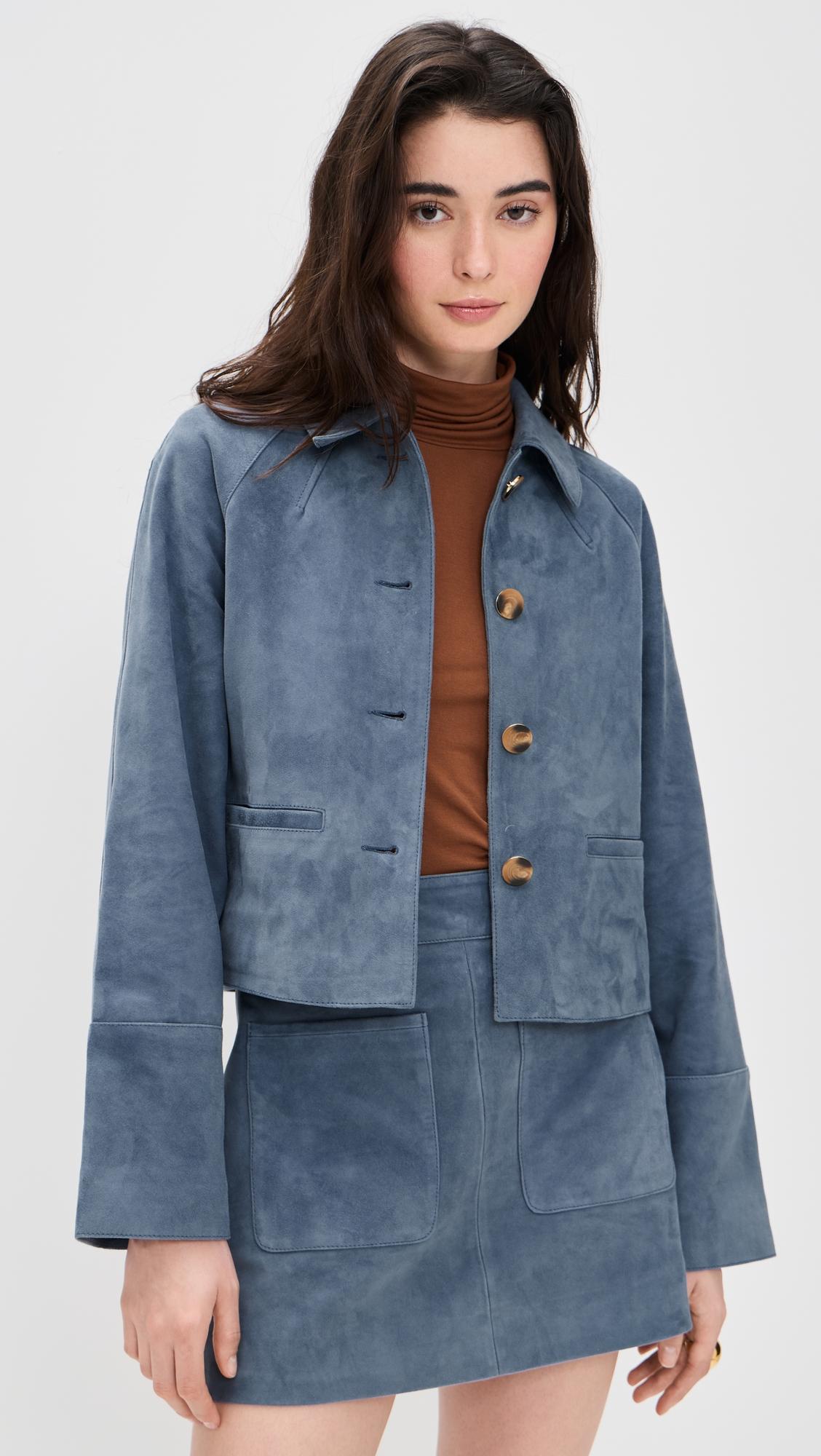 Gidget Suede Jacket by TANYA TAYLOR