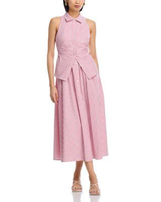 Hannah Striped Tie Back Dress by TANYA TAYLOR