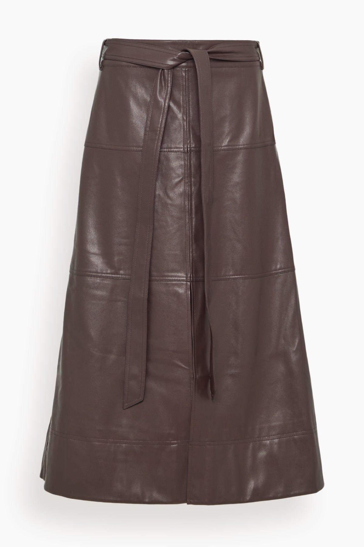 Hudley Skirt in Oxblood by TANYA TAYLOR