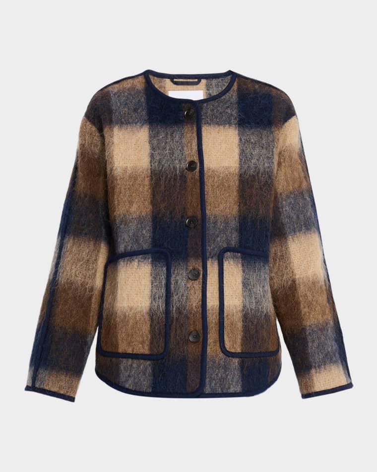 Janet Plaid Barn Jacket by TANYA TAYLOR