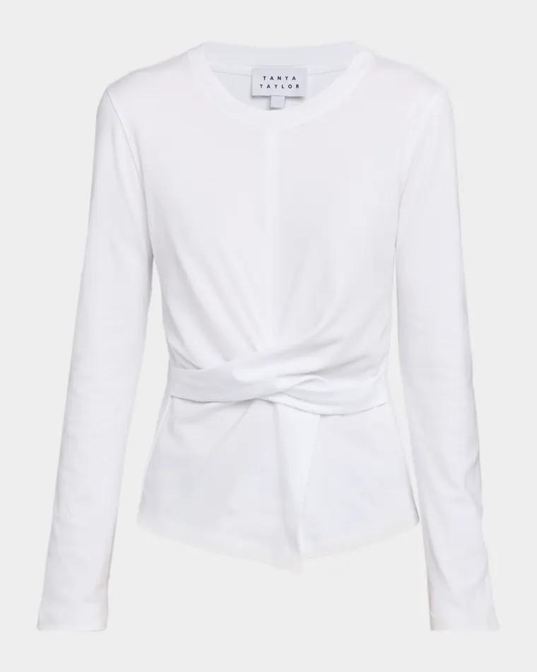 Kelsey Twist-Front Top by TANYA TAYLOR