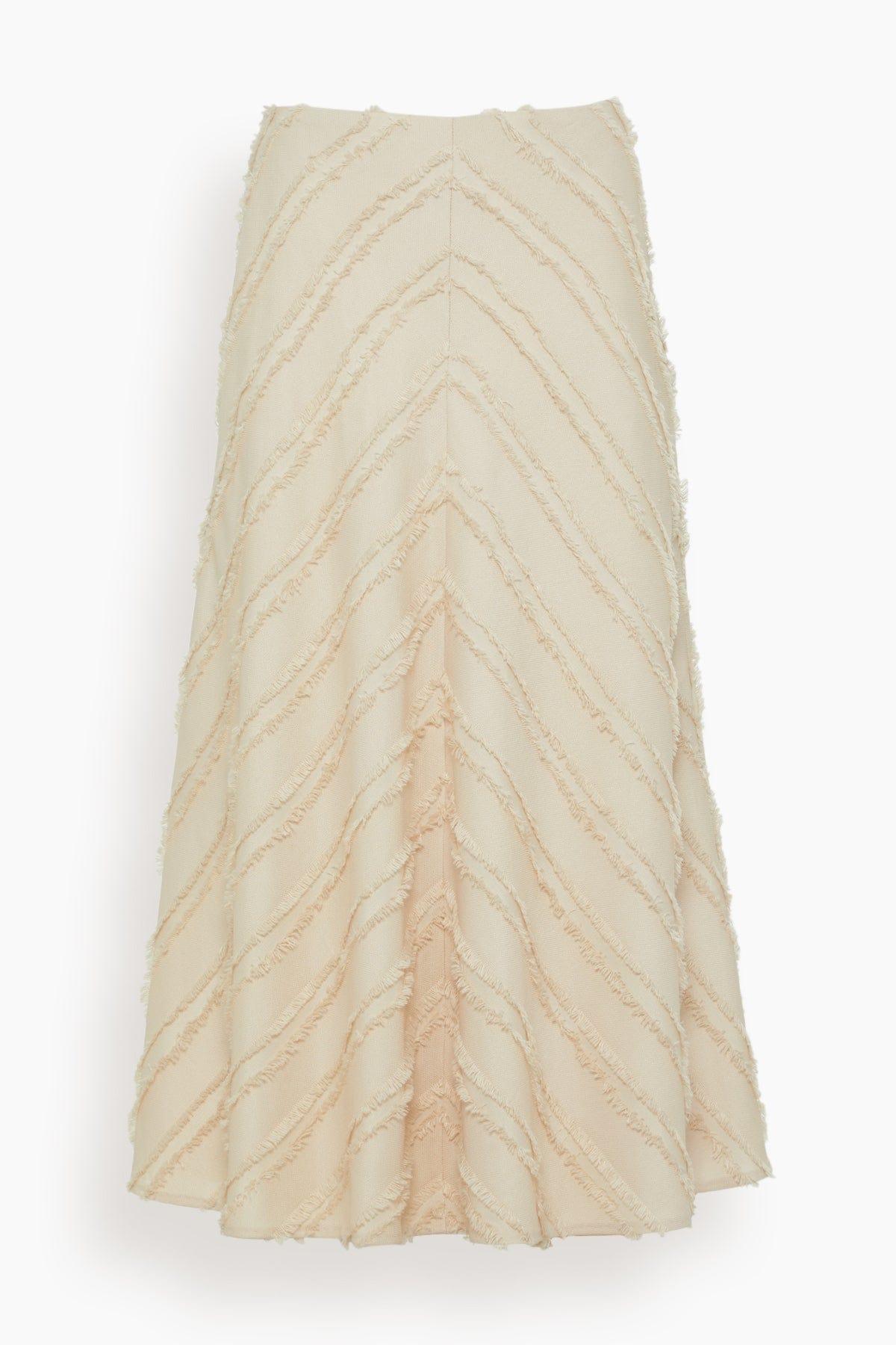 Maxine Skirt in Cream (TS) by TANYA TAYLOR