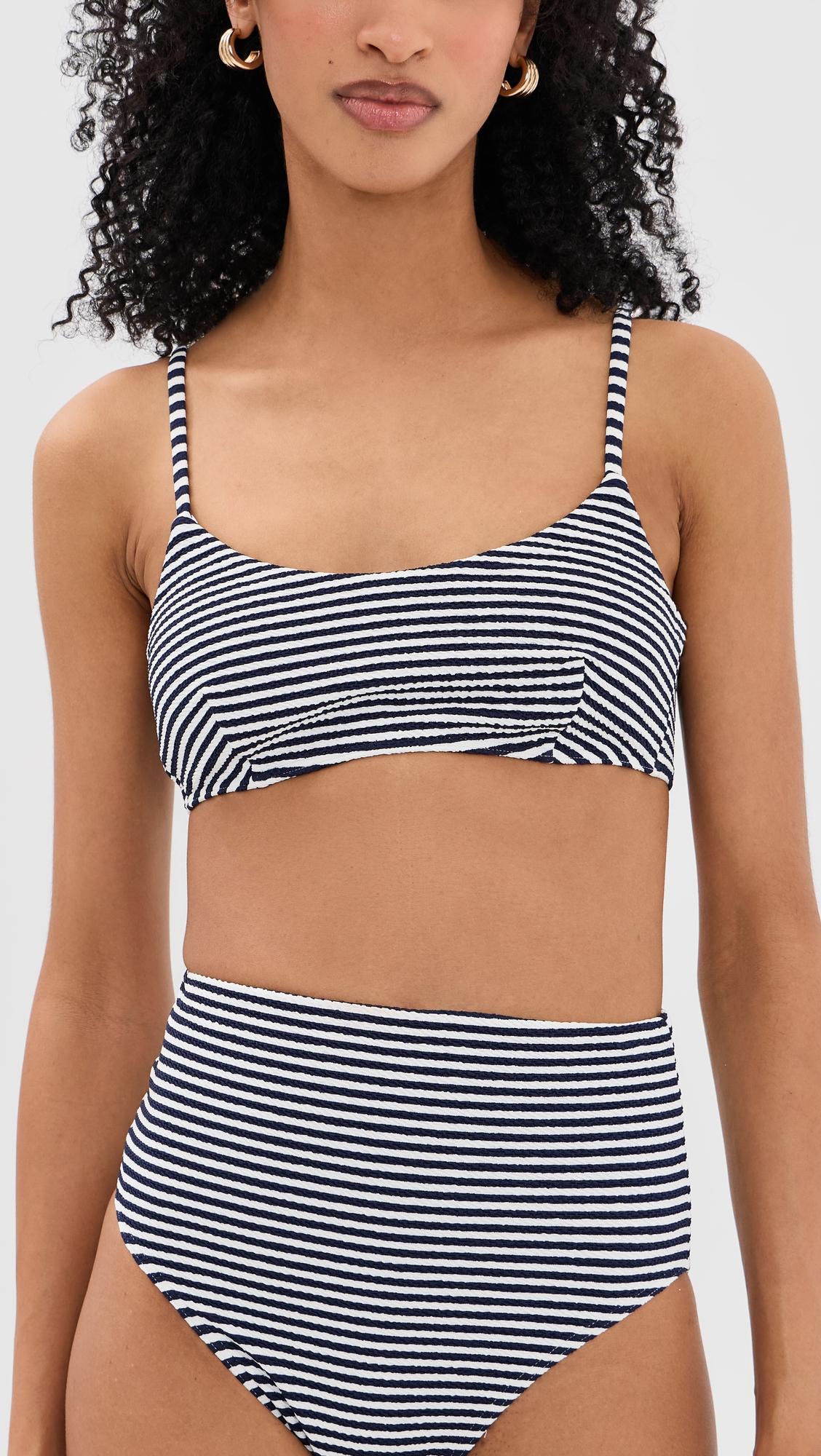 Seamless Kaia Bikini Top by TANYA TAYLOR