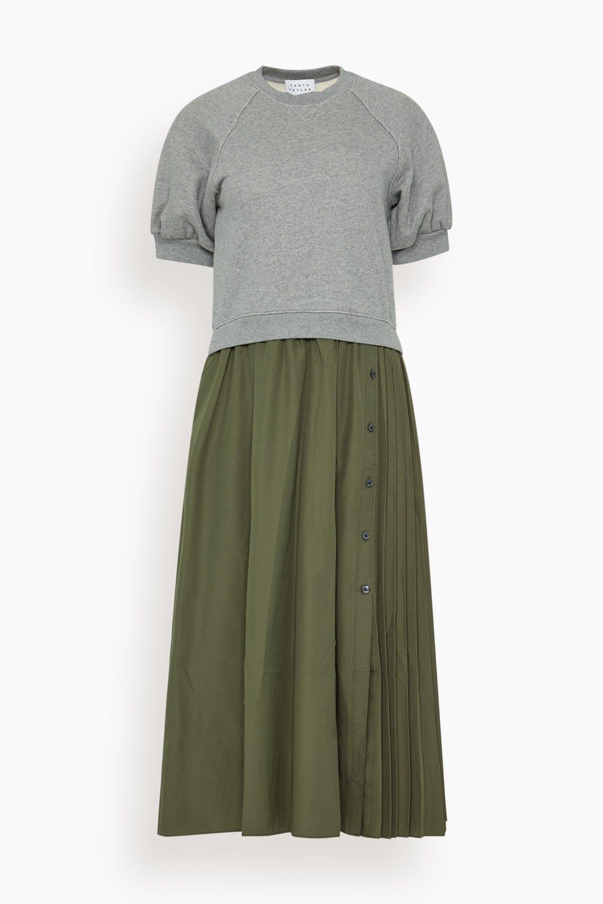 Shayna Dress in Heather Gray by TANYA TAYLOR