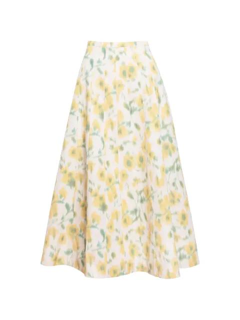 Tavia floral skirt by TANYA TAYLOR
