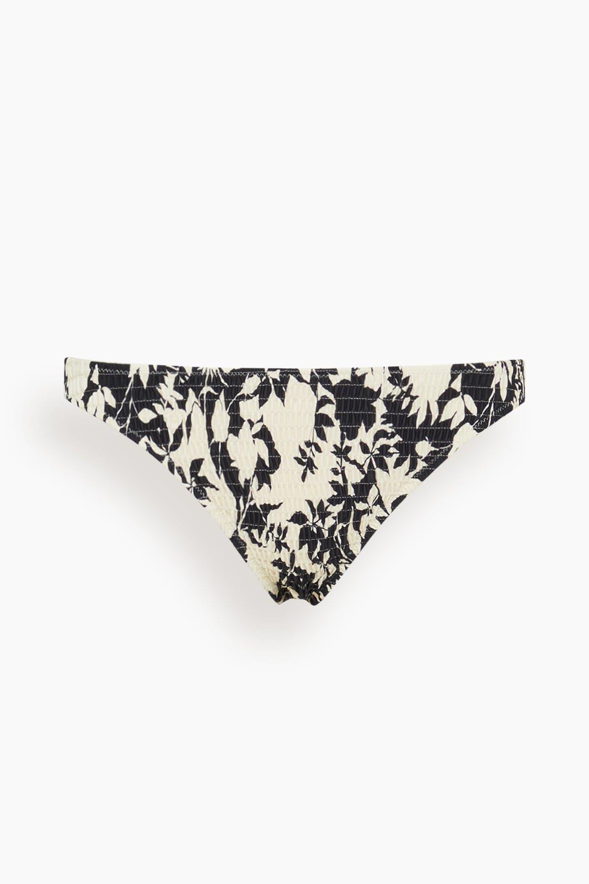 Valencia Bikini Bottom in Black Multi by TANYA TAYLOR