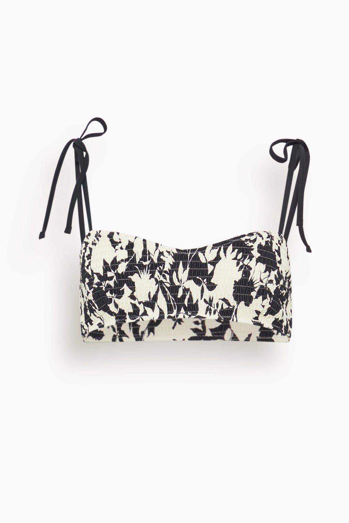 Valencia Bikini Top in Black Multi by TANYA TAYLOR