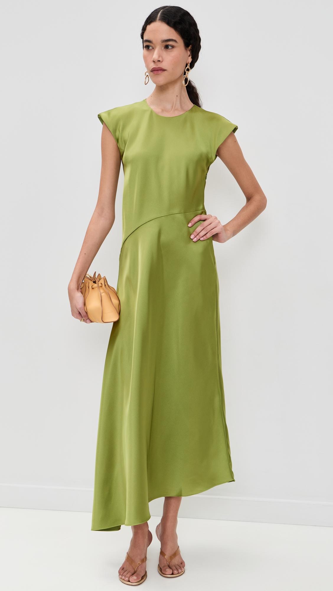 Violeta Satin Dress by TANYA TAYLOR