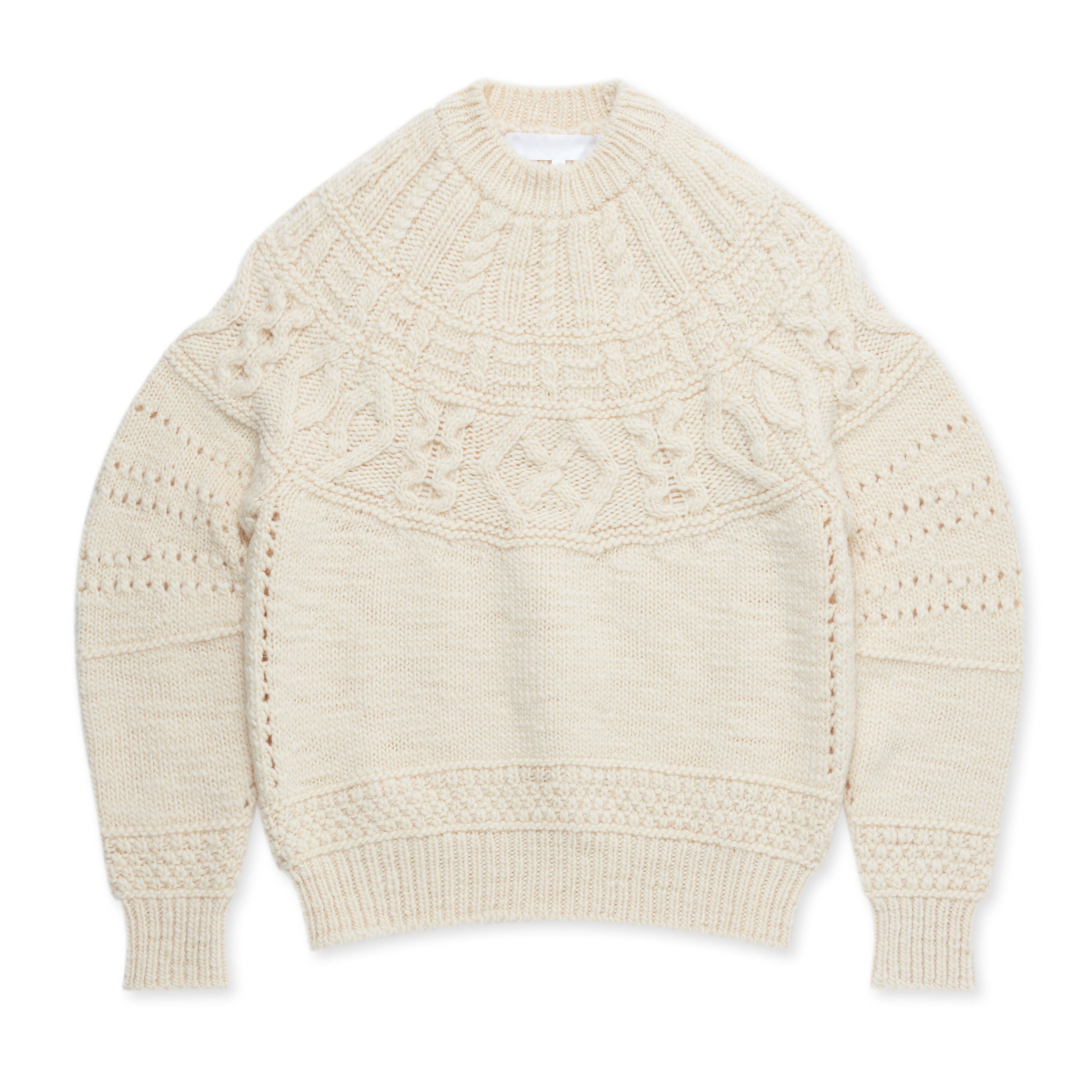 Tao - BATONER Aran Sweater - (Natural) by TAO