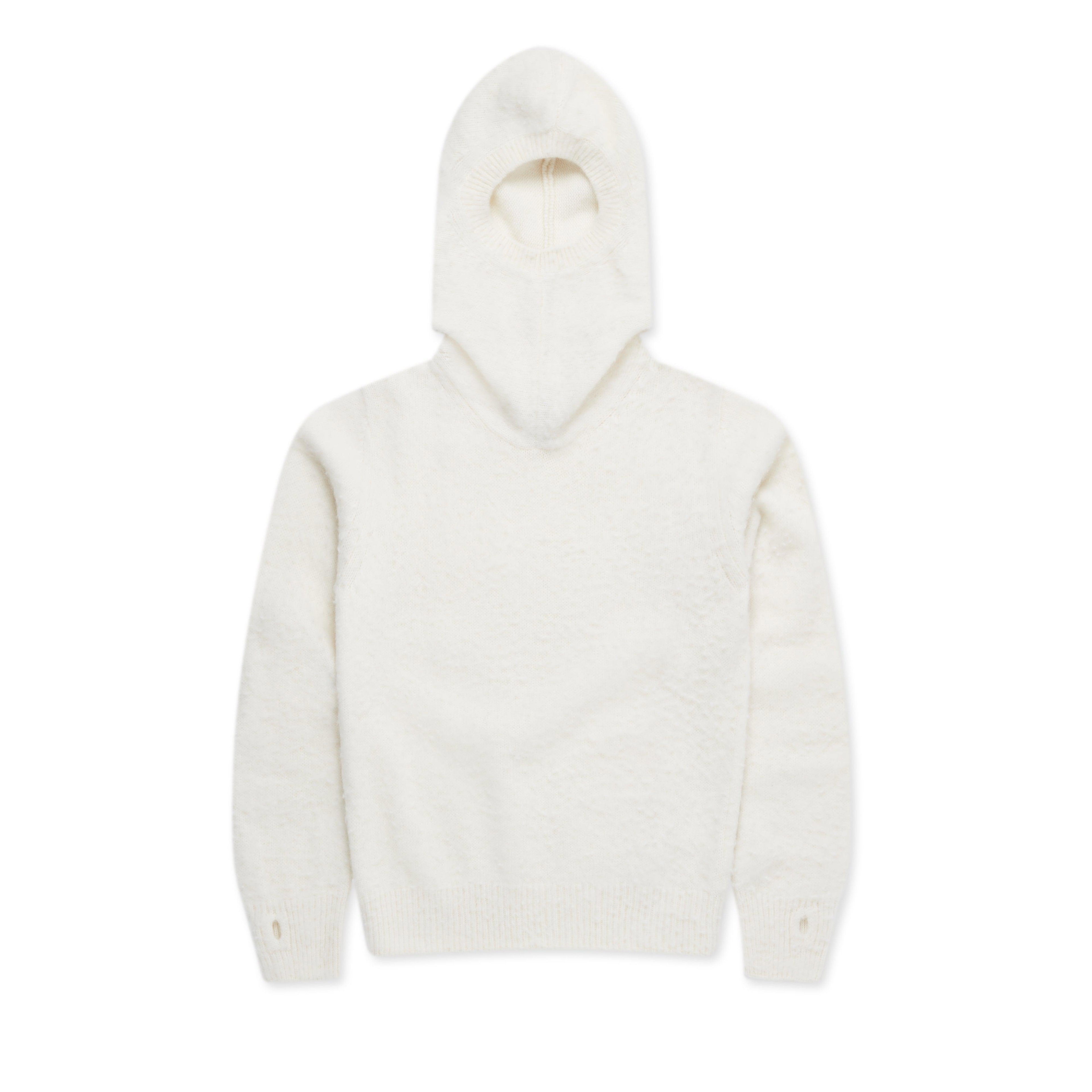 Tao - BATONER Wool Hooded Sweatshirt - (White) by TAO