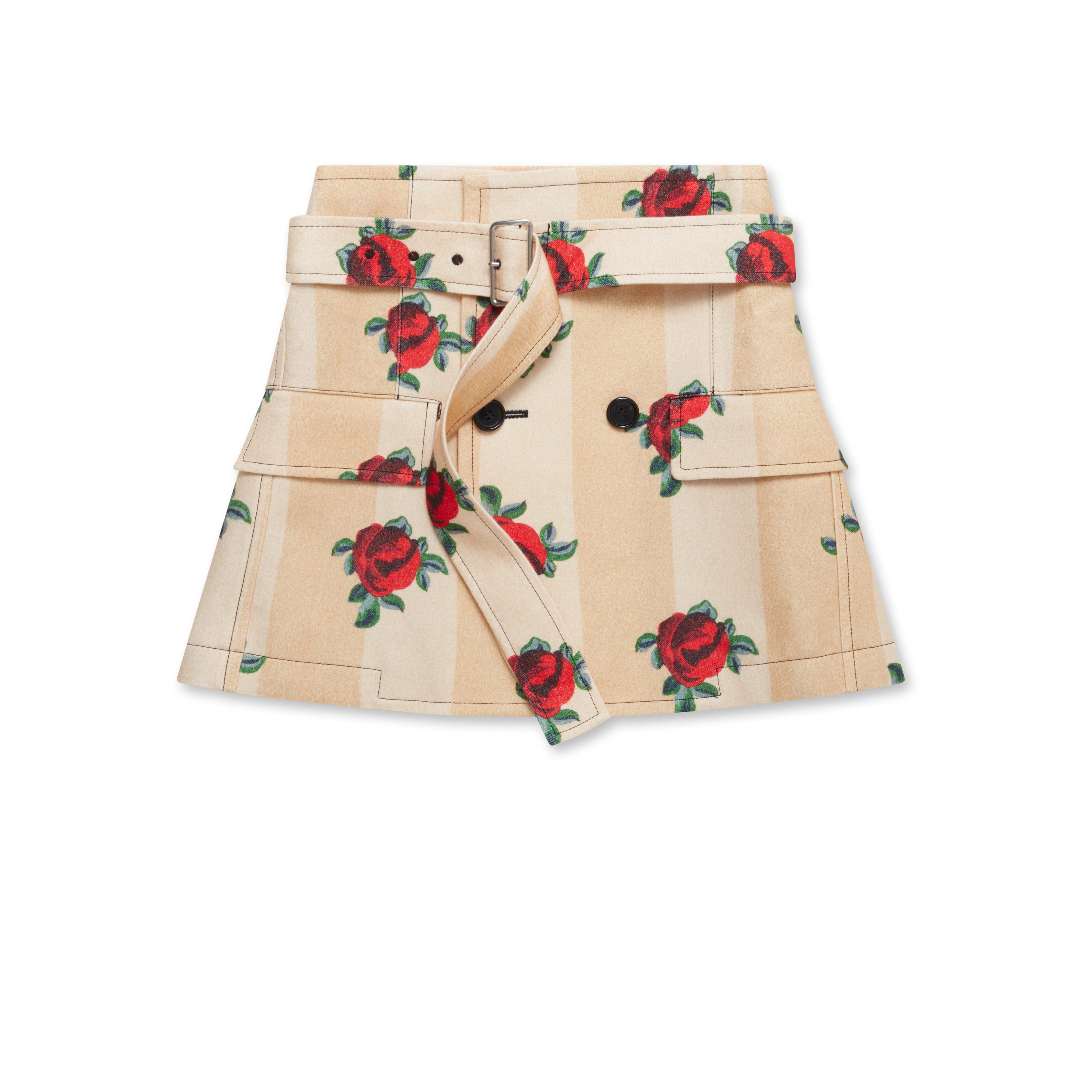 Tao - Cotton Viyella Rose Skirt - (Rose) by TAO