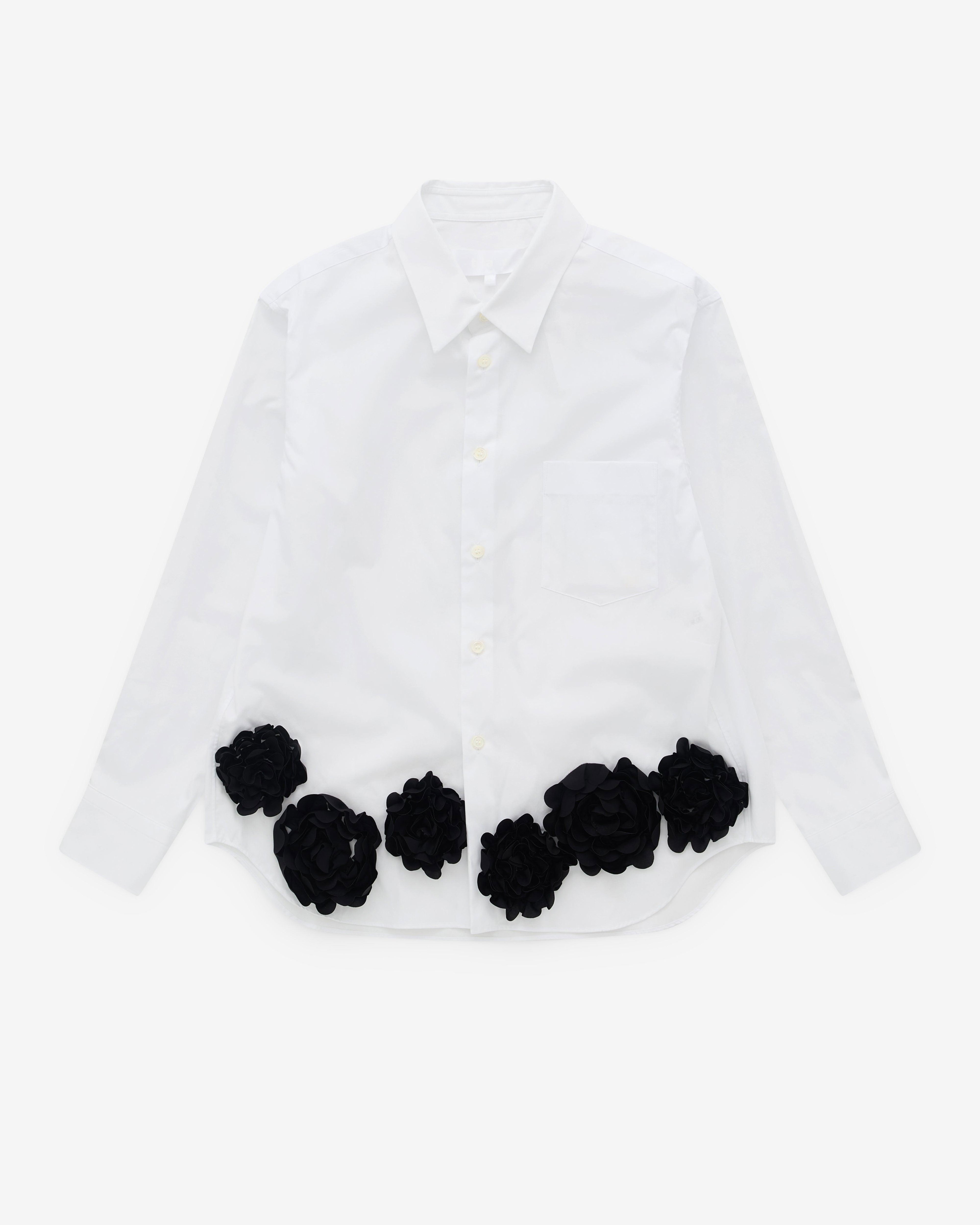 Tao - Women's Floral Applique Shirt - (White2/1A) by TAO
