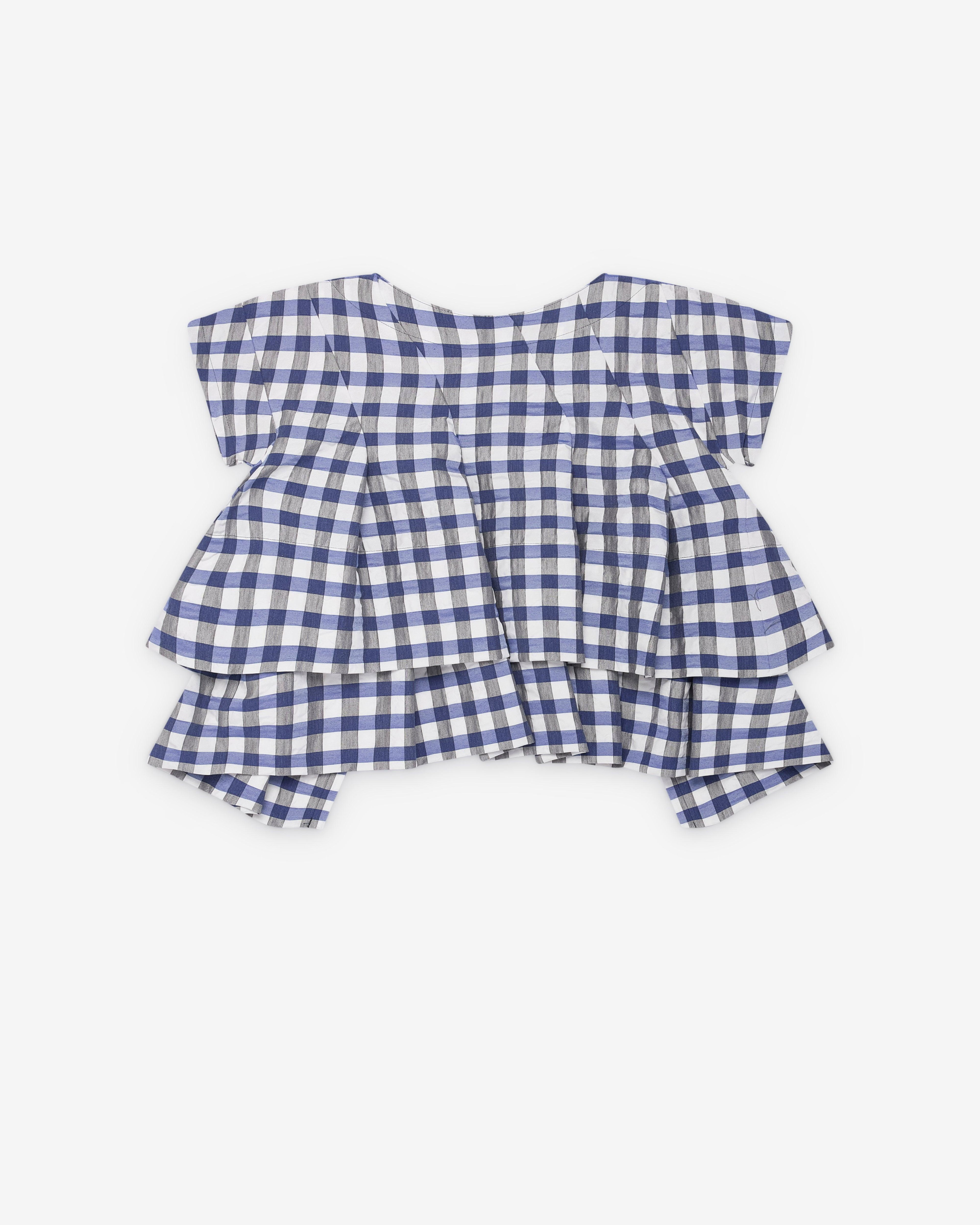 Tao - Women's Gingham Blouse - (Blue) by TAO