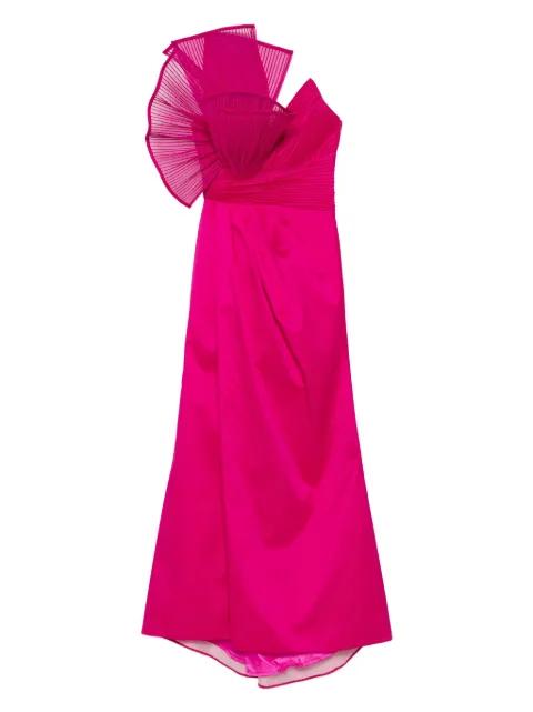pleated-detail maxi dress by TARIK EDIZ