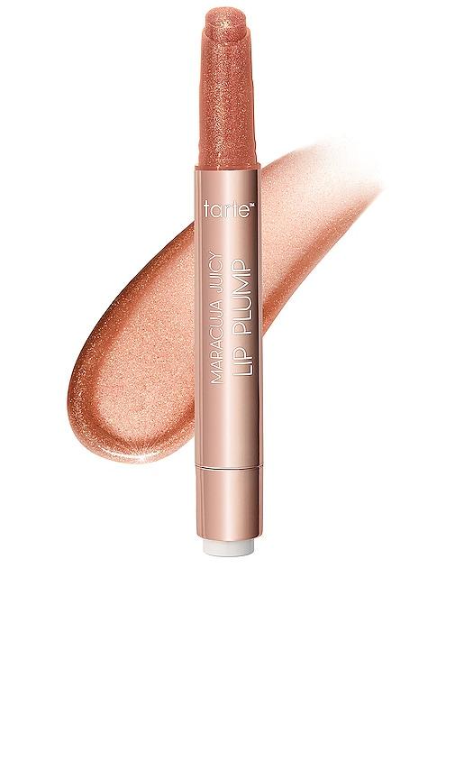 tarte Maracuja Juicy Lip Plump Shimmer Glass in Rosy Copper Shimmer Glass by TARTE