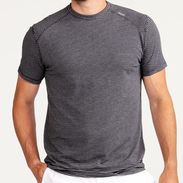 Carrollton Fitness T-Shirt Mini Stripe by TASC PERFORMANCE