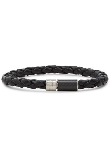 Pop braided leather bracelet by TATEOSSIAN