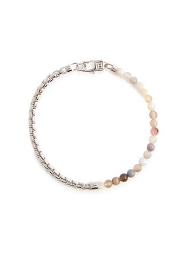 Sennit chain and bead bracelet by TATEOSSIAN