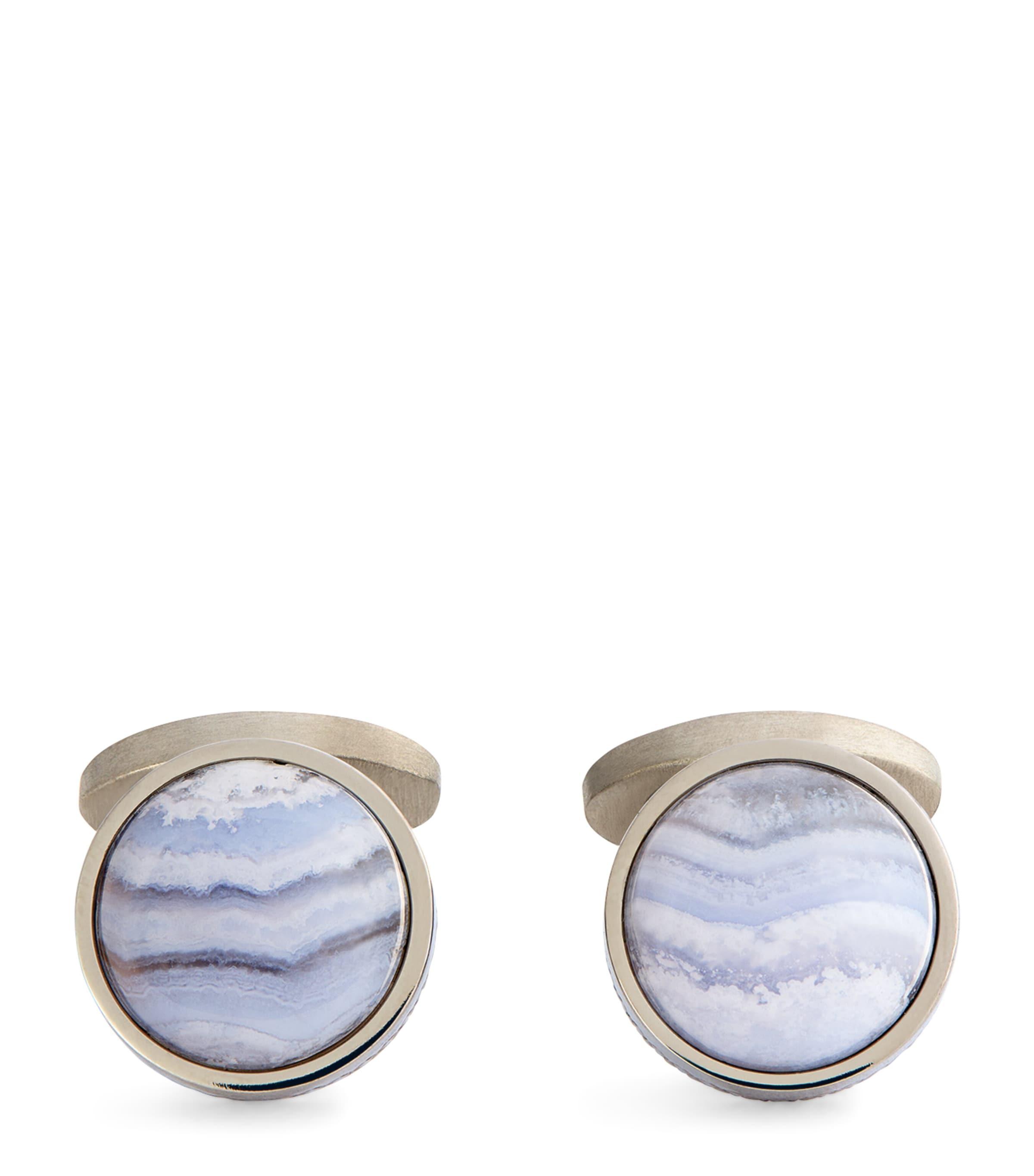 Tateossian Agate Circular Cufflinks by TATEOSSIAN