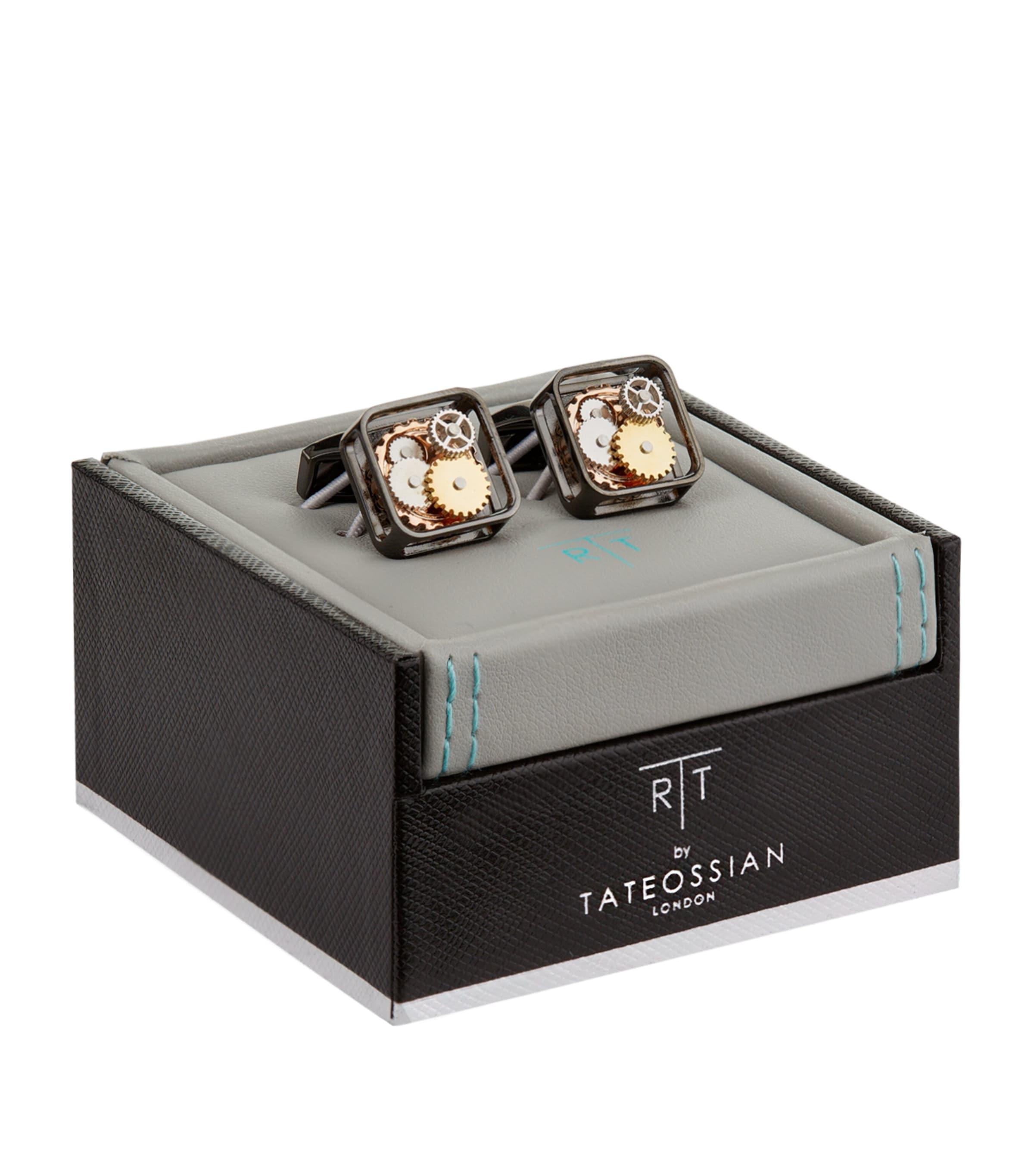 Tateossian Square Gear Cufflinks by TATEOSSIAN