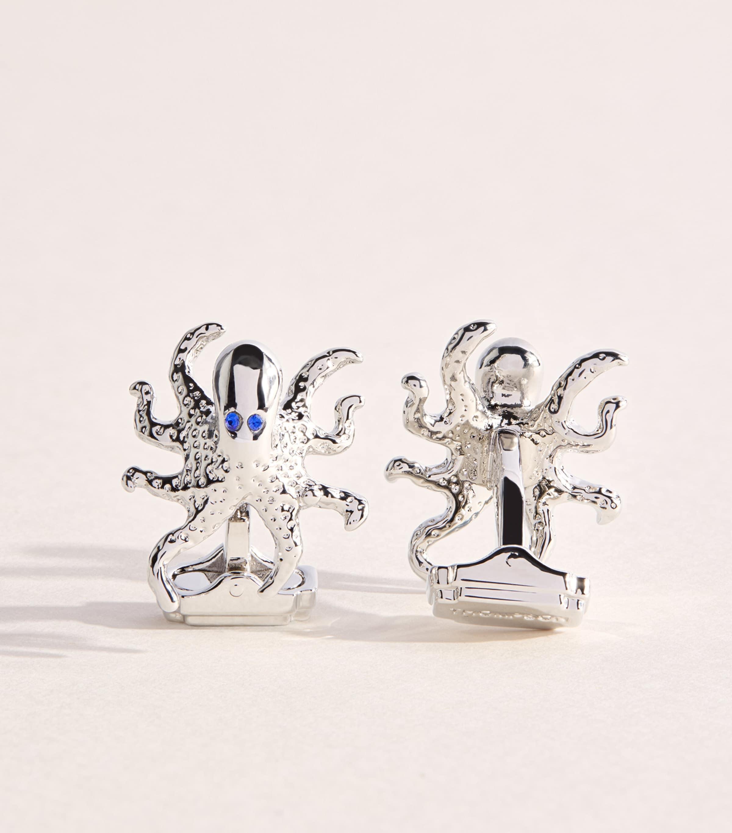 Tateossian Thompson Palladium-Plated Octopus Cufflinks by TATEOSSIAN