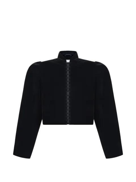 puff-sleeved velvet jacket by TATUNA