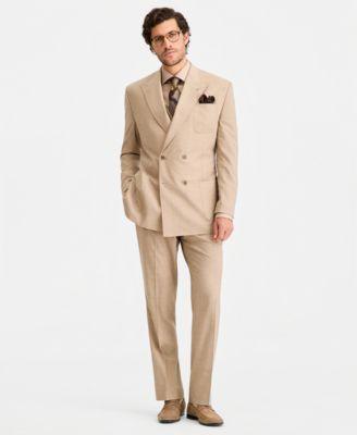 Men's Classic-Fit Double-Breasted Suit Separates by TAYION COLLECTION
