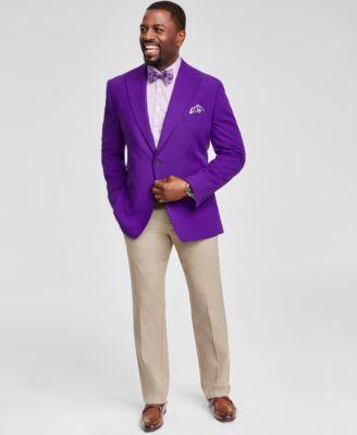 Men's Classic-Fit Solid Sport Coat by TAYION COLLECTION