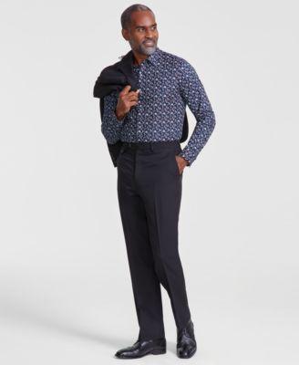 Men's Classic-Fit Solid Suit Separate Pants by TAYION COLLECTION