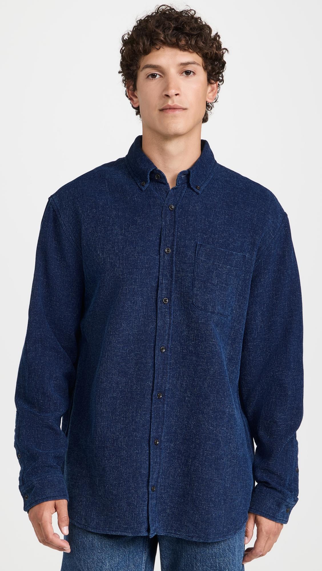 Jack Waffle Indigo Shirt by TAYLOR STITCH