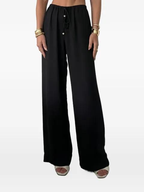 pearl-embellished drawstring trousers by TAYLOR