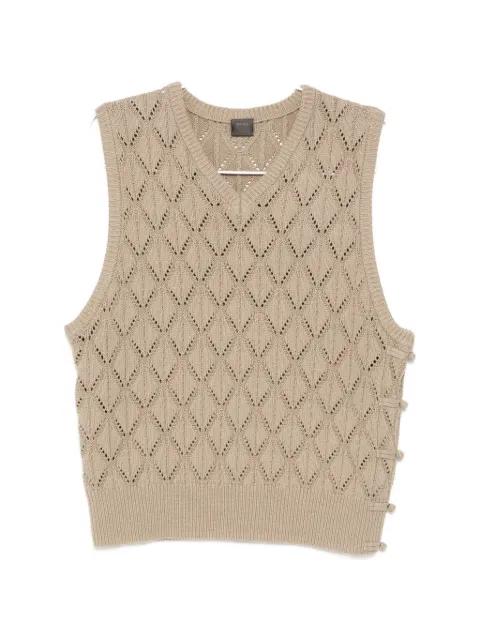 Reset knitted vest by TEAM WANG