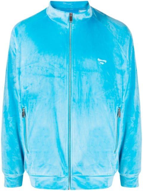 brushed-finish zip-up jacket by TEAM WANG