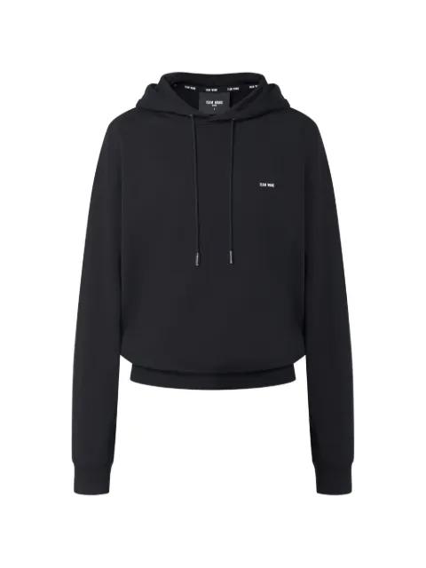 logo-detail hoodie by TEAM WANG