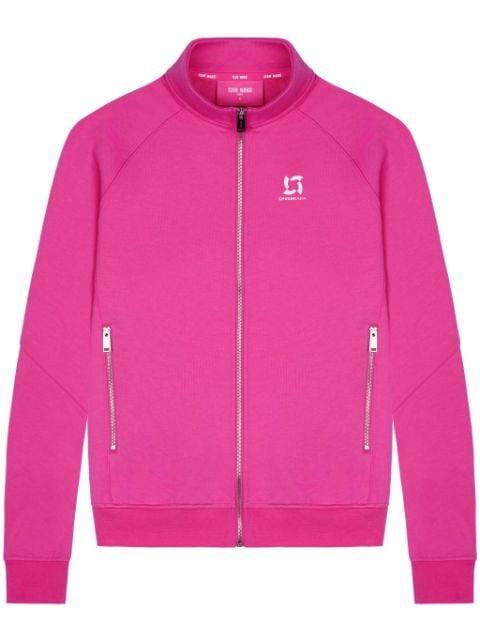 logo-print zipped track jacket by TEAM WANG