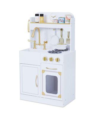 Kids Versailles Petite Classic Play Kitchen White - Ages 3-7 by TEAMSON