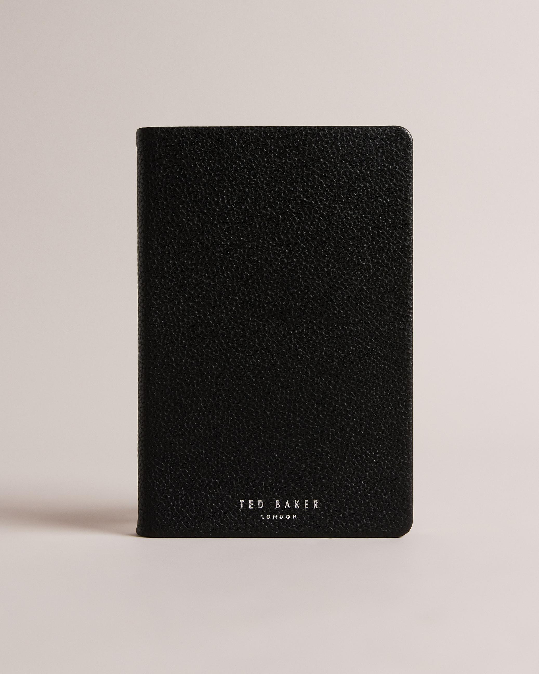A5 Textured Notebook - ALICC - Black by TED BAKER
