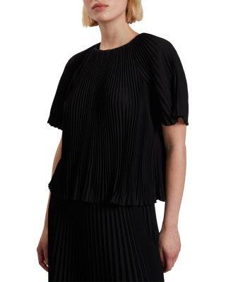 Agara Pleated Short Sleeve Blouse by TED BAKER
