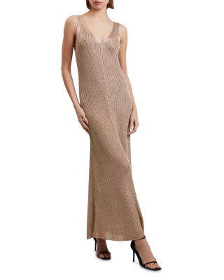 Alarna Metallic Knit Maxi Dress by TED BAKER