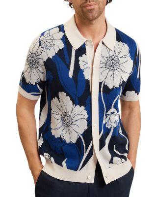 Aldery Floral Jacquard Shirt by TED BAKER