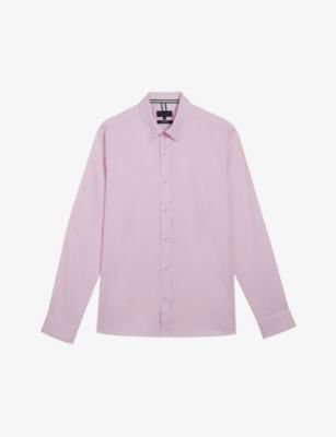 Allardo long-sleeve regular-fit cotton shirt by TED BAKER