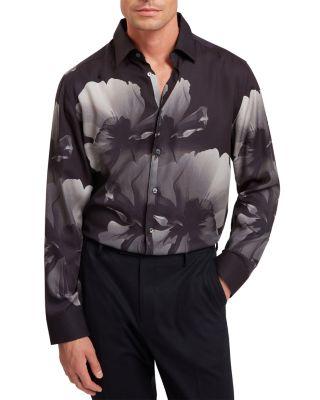 Amund Long Sleeved Regular Fit Button Down Shirt by TED BAKER Amund Long Sleeved Regular Fit Button Down Shirt by TED BAKER
