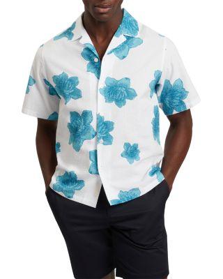 Atalai Short Sleeve Seersucker Floral Shirt by TED BAKER