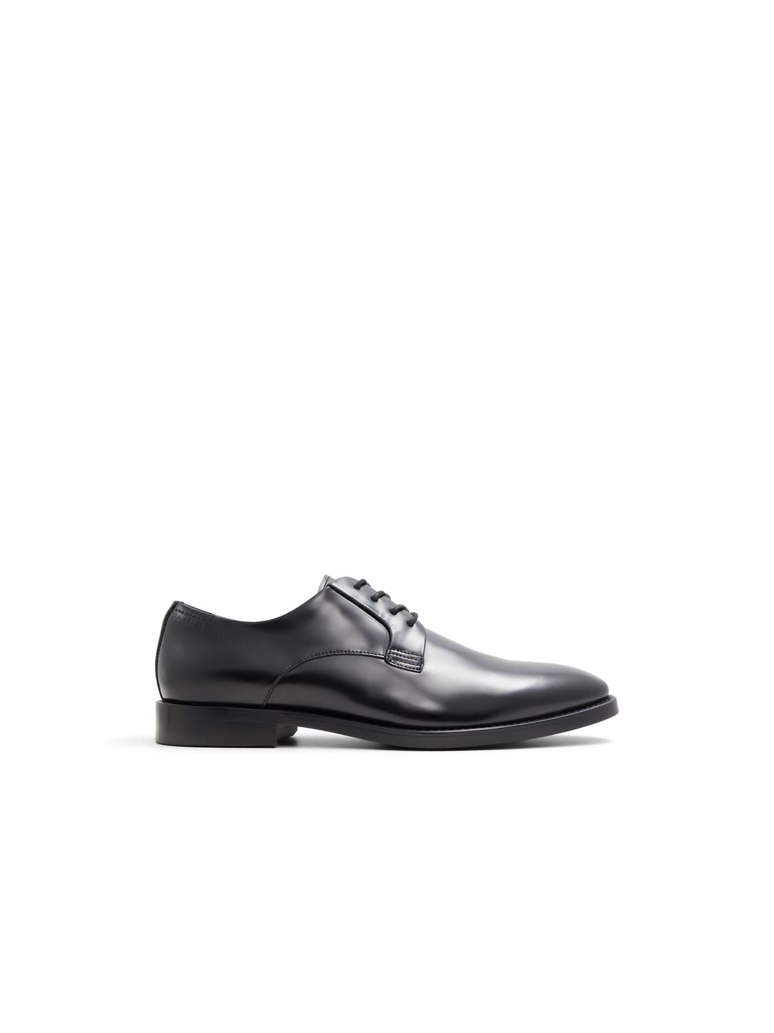 Black Polished Leather Derby Shoes by TED BAKER Black Polished Leather Derby Shoes by TED BAKER