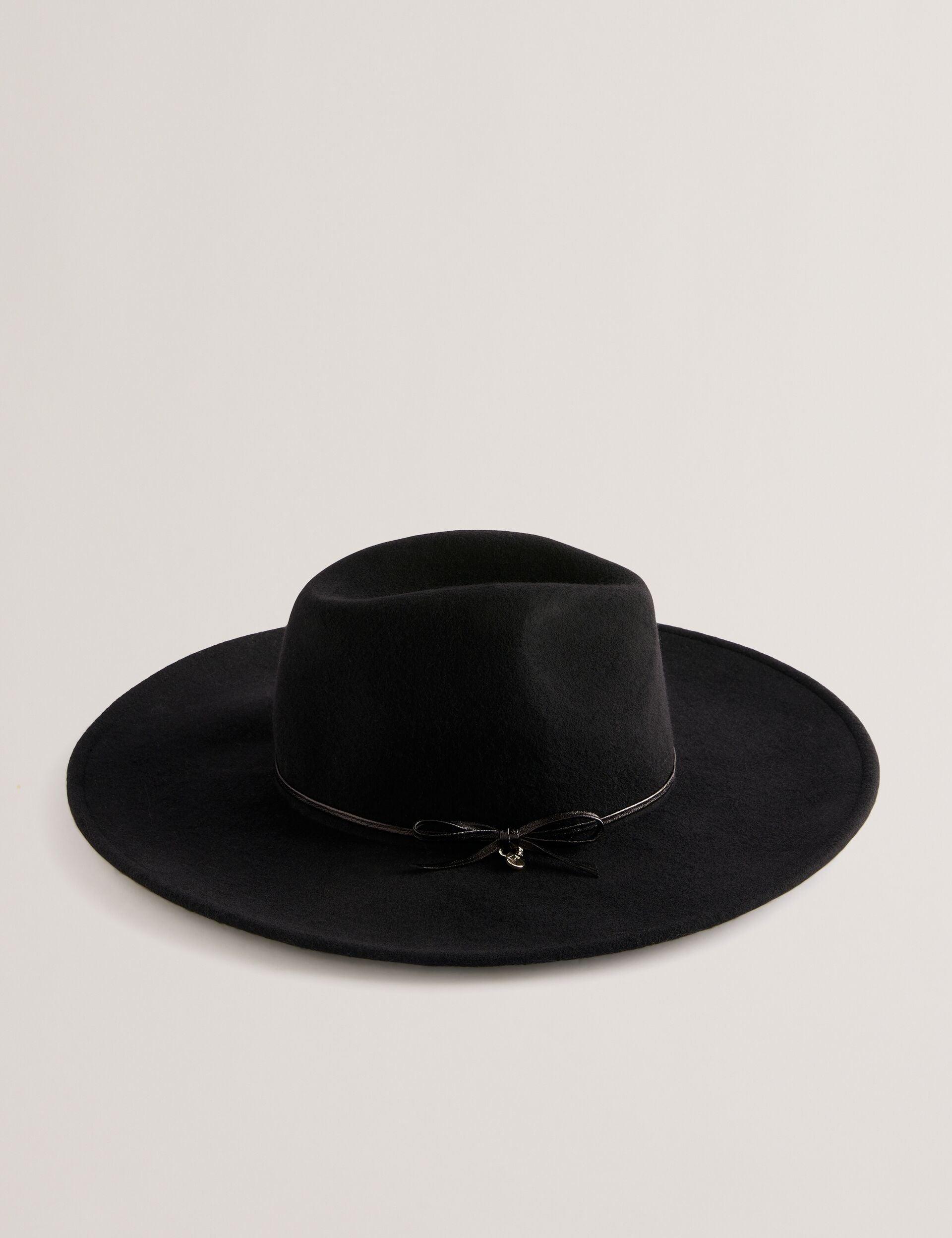 Bow Detail Pure Wool Fedora Hat by TED BAKER